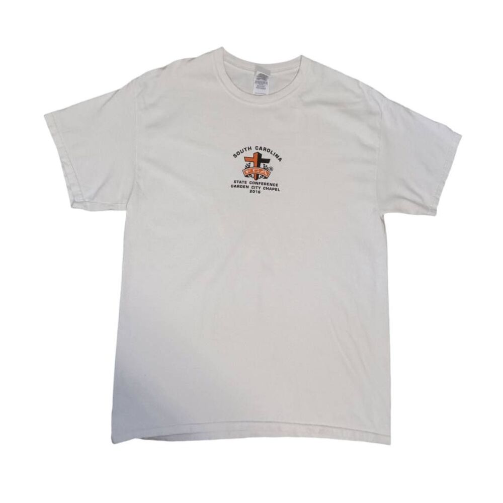 FCA Undefeated T-shirt Sz L South Carolina Conference Garden City Chapel 2016